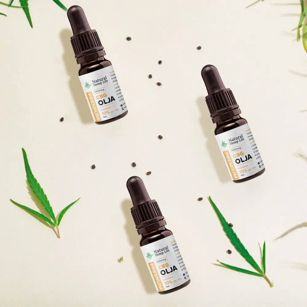 CBG Olja 1000mg hampafröolja