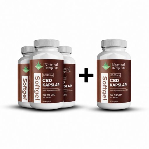 4 för 3: 6000 mg CBD Kapslar