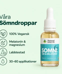Naturliga Somni Sömndroppar från Natural Hemp Life