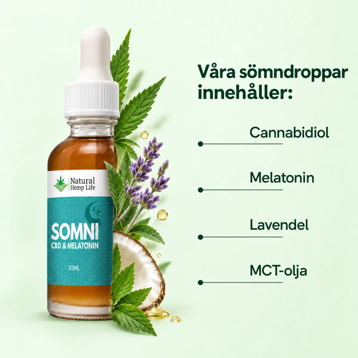 Vad våra Somni Droppar innehåller