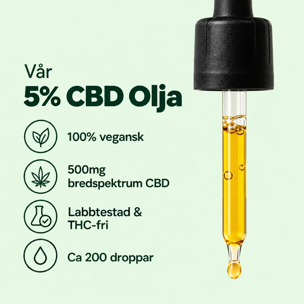Vår 5% CBD Olja